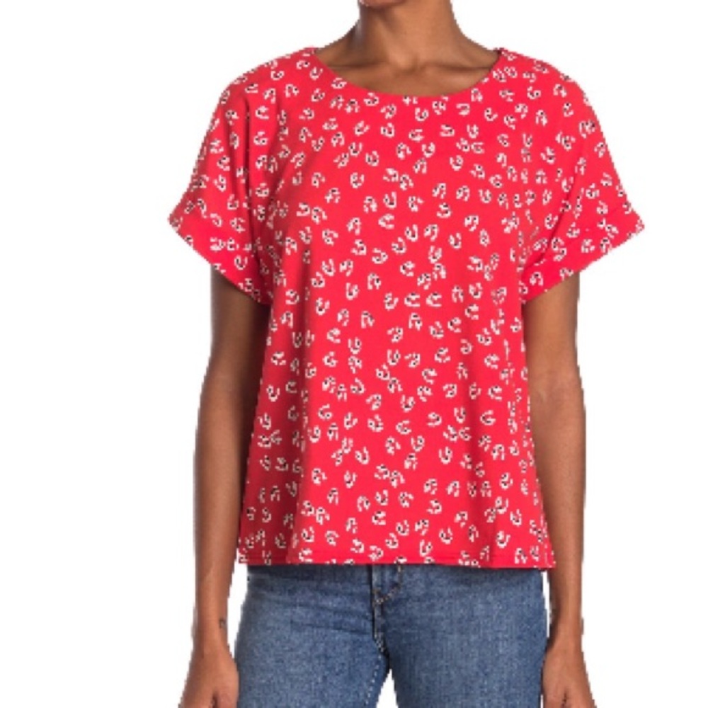 MELLODAY Printed Dolman Sleeve Top